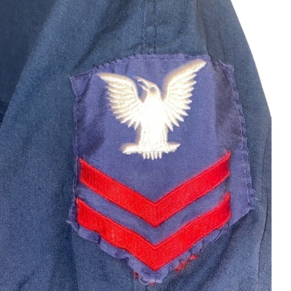 Vintage US NAVY USN Military Utility Full Zip Naval Deck Field Jacket Size 48R - Picture 5 of 10